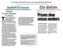 thumbnail for handout with Connecticut editorials about prison gerrymandering