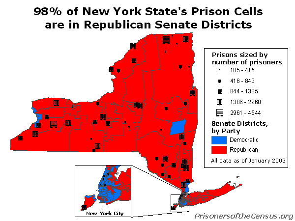98% of NY's prison cells are in Republican Senate districts