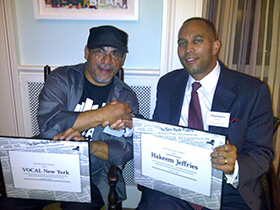 Ramon Velasquez with Assemblymember Hakeem Jeffries